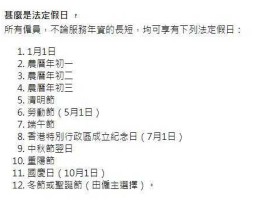 香港圣诞节放假几天，21年香港法定假日？