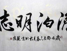 明志财富（淡泊财富的诗句？）