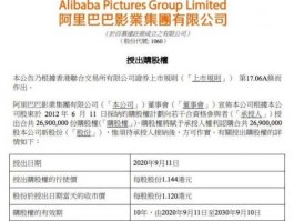 阿里影业？阿里影业2014年发行多少股？