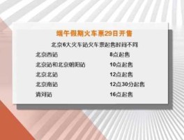 端午节火车票开售 2023端午节的火车票什么时候售票？