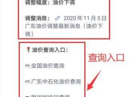 各地油价？有什么好的微信公众号可以查询全国油价吗？