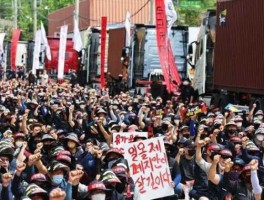 卡车司机罢工（法国街头挂一面彩旗是什么意思？）