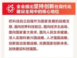 科创，创新在现代化建设全局核心地位的意义？