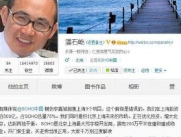 潘石屹微博，潘石屹是谁？