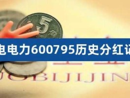 600795分红（国电电力分红最新消息？）