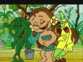 愚蠢的年代，求一部动画片的名字，八零后，93前进来。主角是几个水果，有香蕉，菠萝，还有一个不记得是什么水果了？