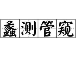管窥 求“管窥”的解释？