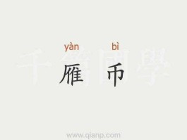 币？求“雁币”的解释？