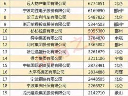 宁波十大企业 宁波有多少厂？