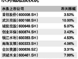 洪城水业 环保龙头股有哪些？