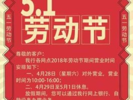 五一银行放假几天 劳动节银行上班吗