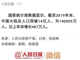 我国人口突破14亿？中国十四亿是指大陆人口吗？