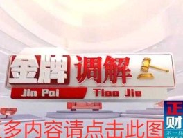 江西卫视调解直播 金牌调解播放时间？