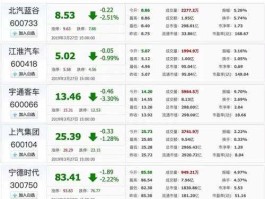 600104股票（新能源汽车概念股有哪些股票？）