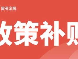 中小企业政策，国家政府对中小企业的补贴政策？