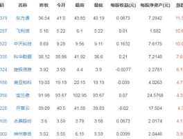 大数据概念股一览（大数据龙头公司排名？）
