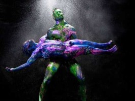 盘龙人体艺术，九龙里面谁最强？