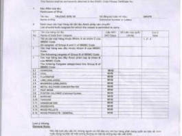 securitycode imsbc是什么船舶证书？