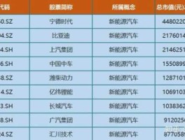 新能源龙头股票 新能源板块龙头股票有哪些？