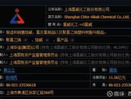 氯碱化工股票（上海氯碱化工股份有限公司的介绍？）