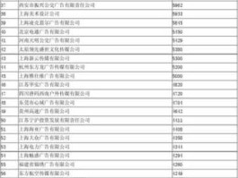 广告公司（中国五大广告公司？）