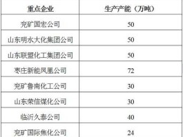 煤化工企业？国内煤化工企业产能排名？