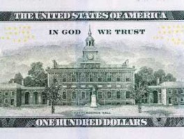 100美元 100美金反面角上有写阻燃道具专用能用吗？